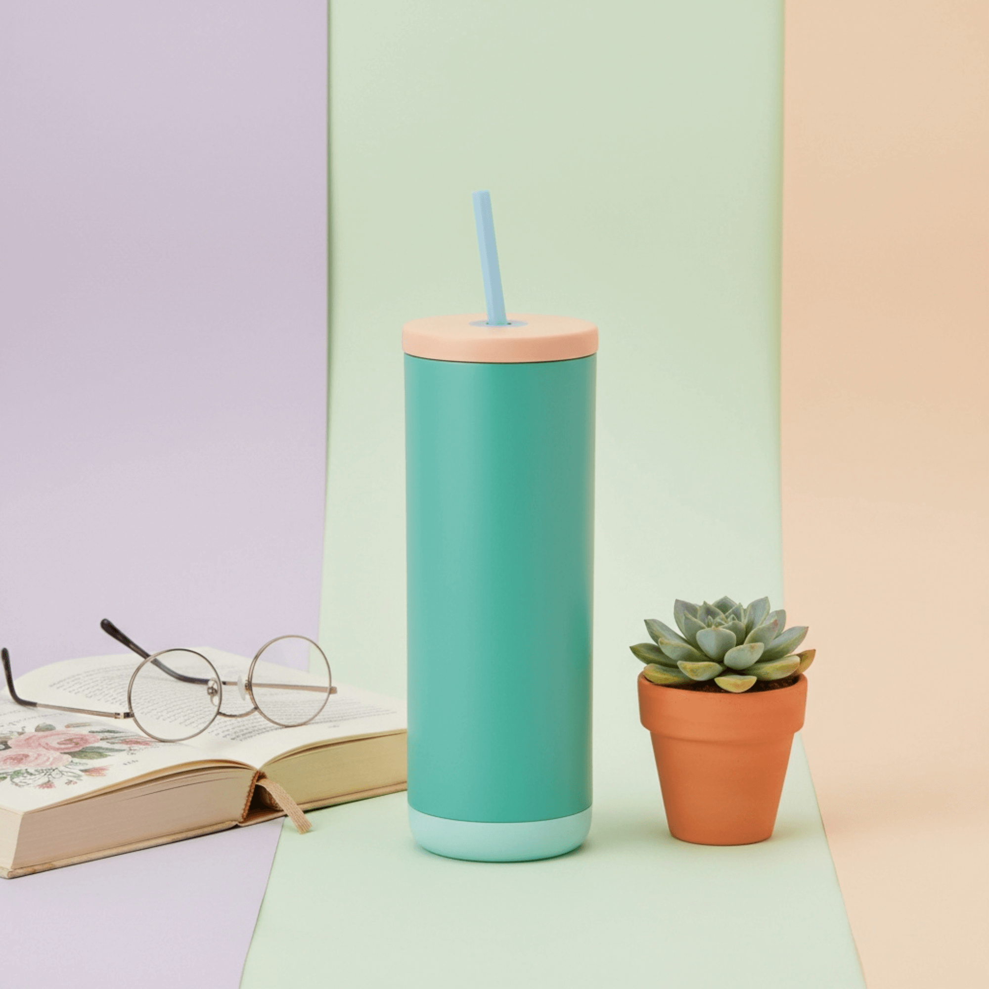 Blauer Hortensien-Blumenbecher, 40 oz