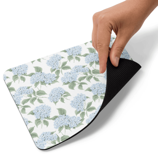 Blue Hydrangea Mouse Pad