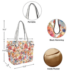 Autumn Floral Leather Handbag