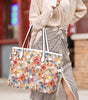 Floral Stems Leather Handbag