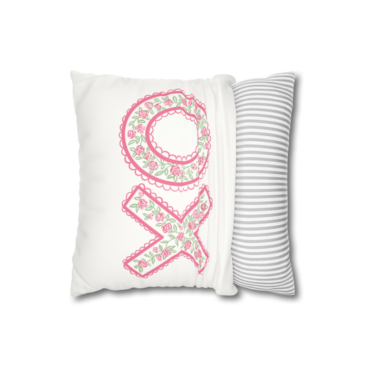 Floral Hugs & Kisses Pillowcase