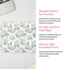 Blue Hydrangea Mouse Pad