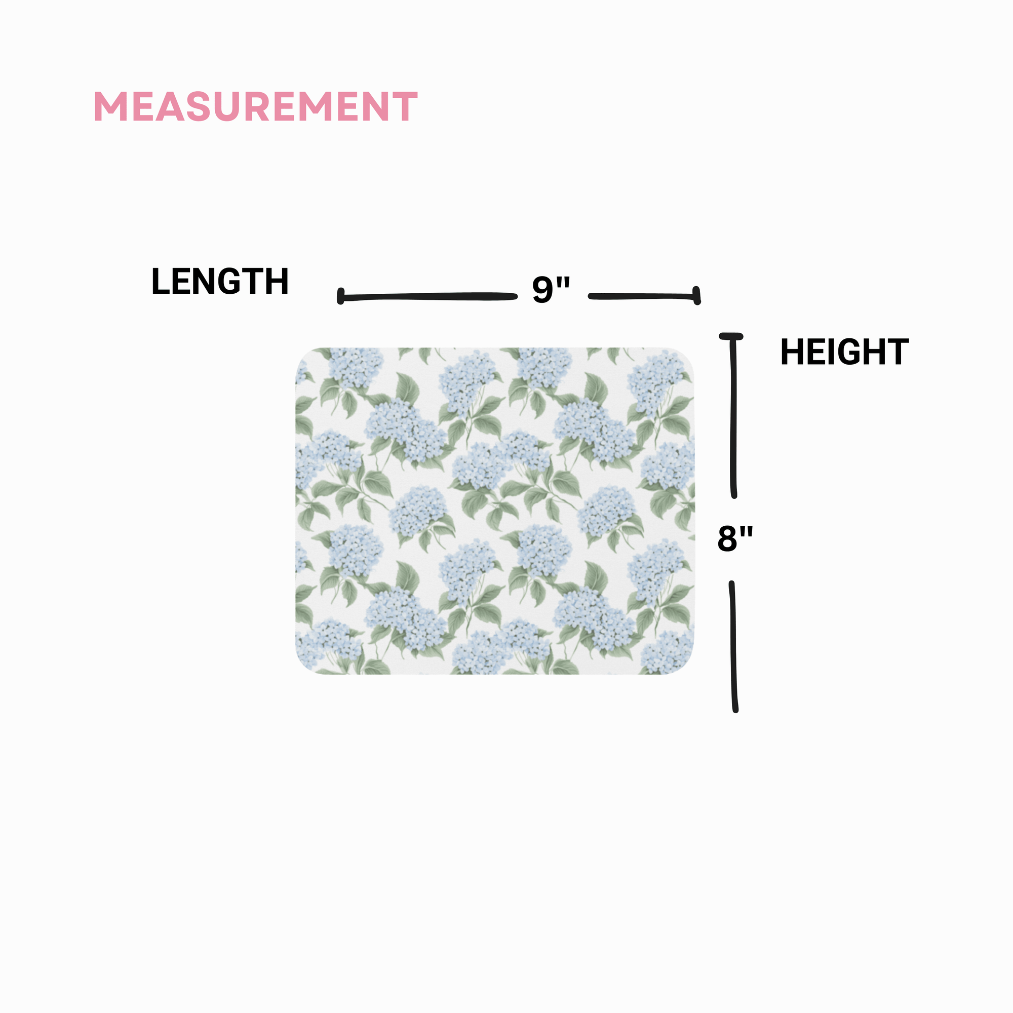 Blue Hydrangea Mouse Pad