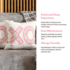 Floral Hugs & Kisses Pillowcase