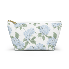 Blue Hydrangea Makeup Pouch