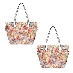 Autumn Floral Leather Handbag