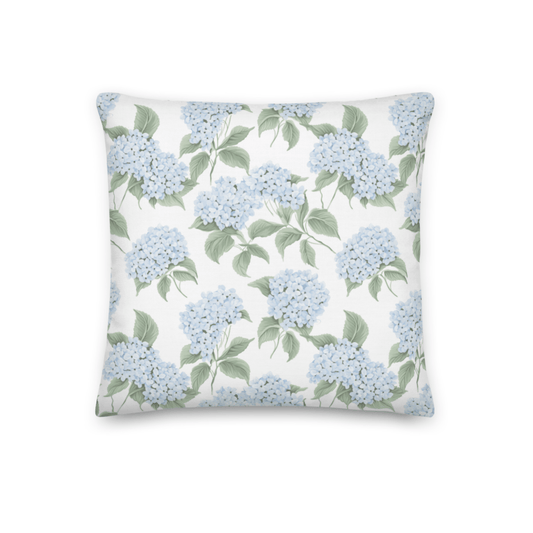 Blue Hydrangea Pillowcase