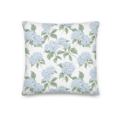 Blue Hydrangea Pillowcase
