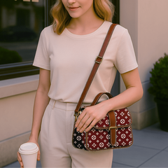 Coffee Charm Satchel Bag