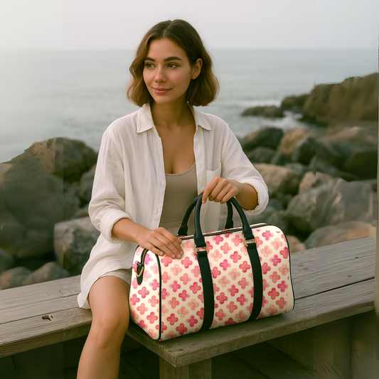 Pink Floral Travel Bag