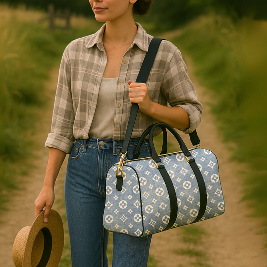Denim Elegance Women's Travel Bag