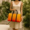 Vibrant Orange Luxe Travel Bag