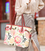 Floral Stems Leather Handbag