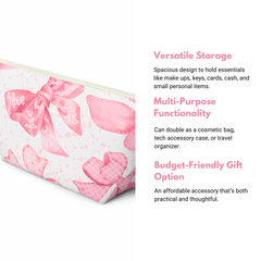 Ribbon Romance Makeup Pouch