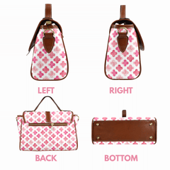 Pink Floral Satchel Bag