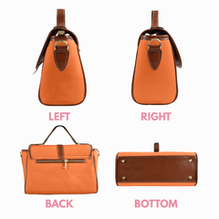 Vibrant Orange Satchel Bag