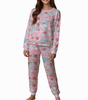 Floral Bow Pajama Set