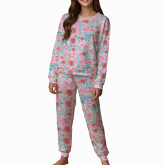 Floral Bow Pajama Set