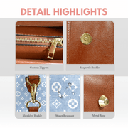 Denim Elegance Satchel Bag
