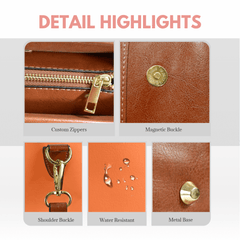 Vibrant Orange Satchel Bag