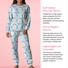 Blue Magnolia Pajama Set