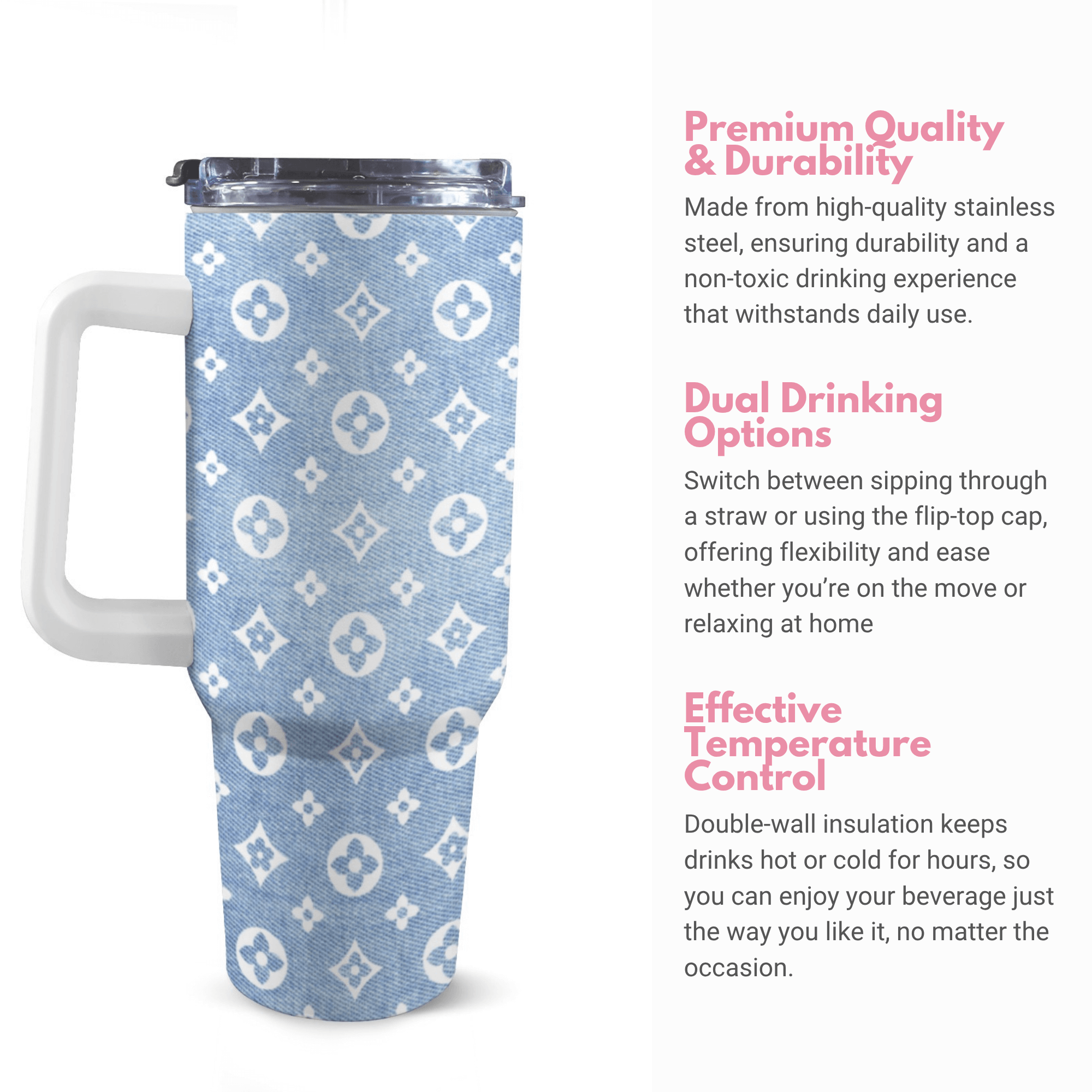 Denim 40 Oz Tumbler