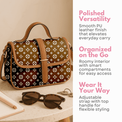 Coffee Charm Satchel Bag