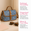 Denim Elegance Satchel Bag