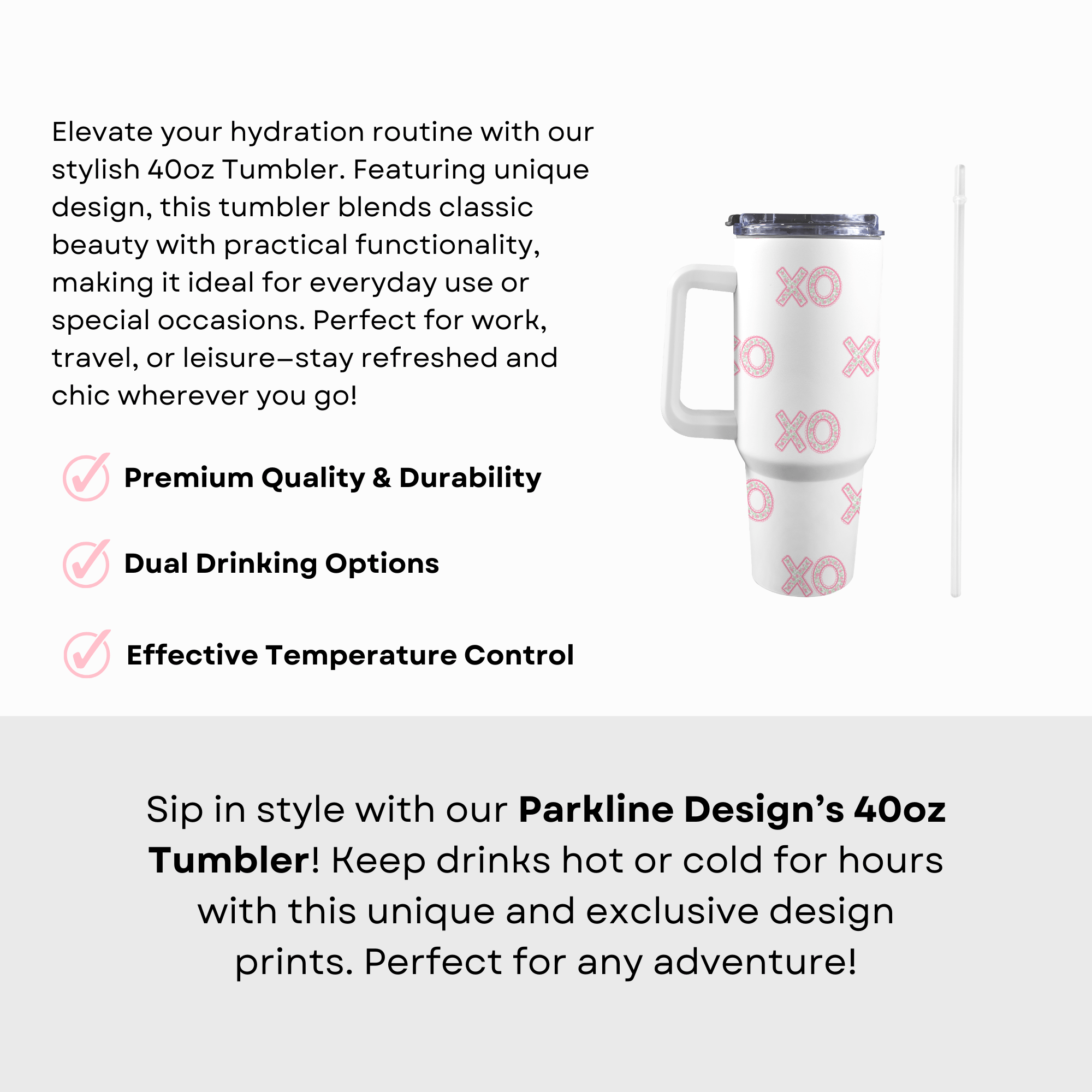 XO Delight 40 Oz Tumbler