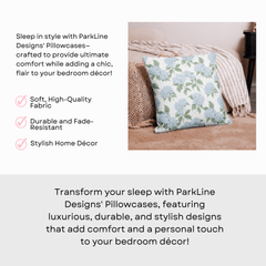 Blue Hydrangea Pillowcase