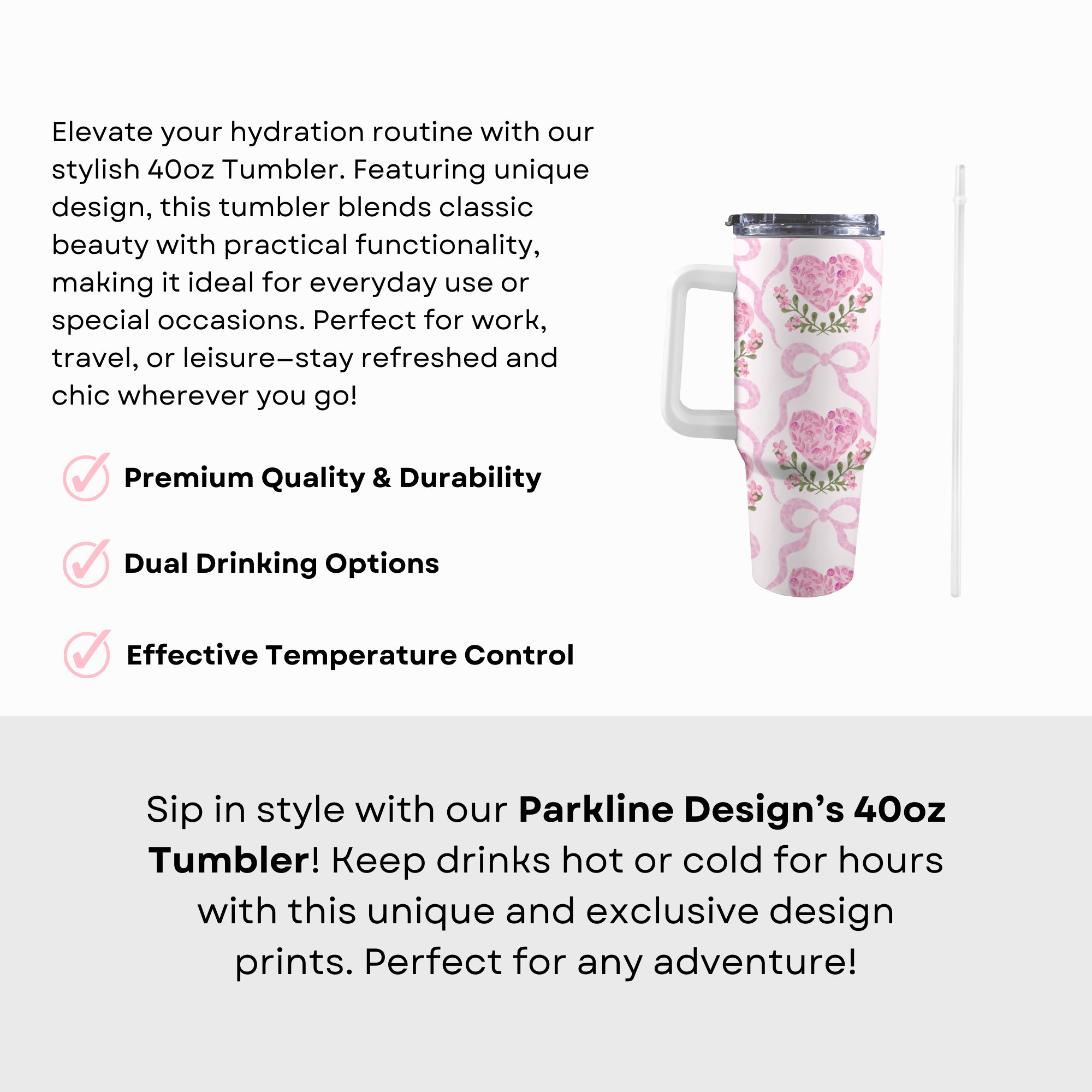 Clarizza 40 Oz Tumbler