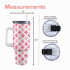 Floral Pink 40 Oz Tumbler
