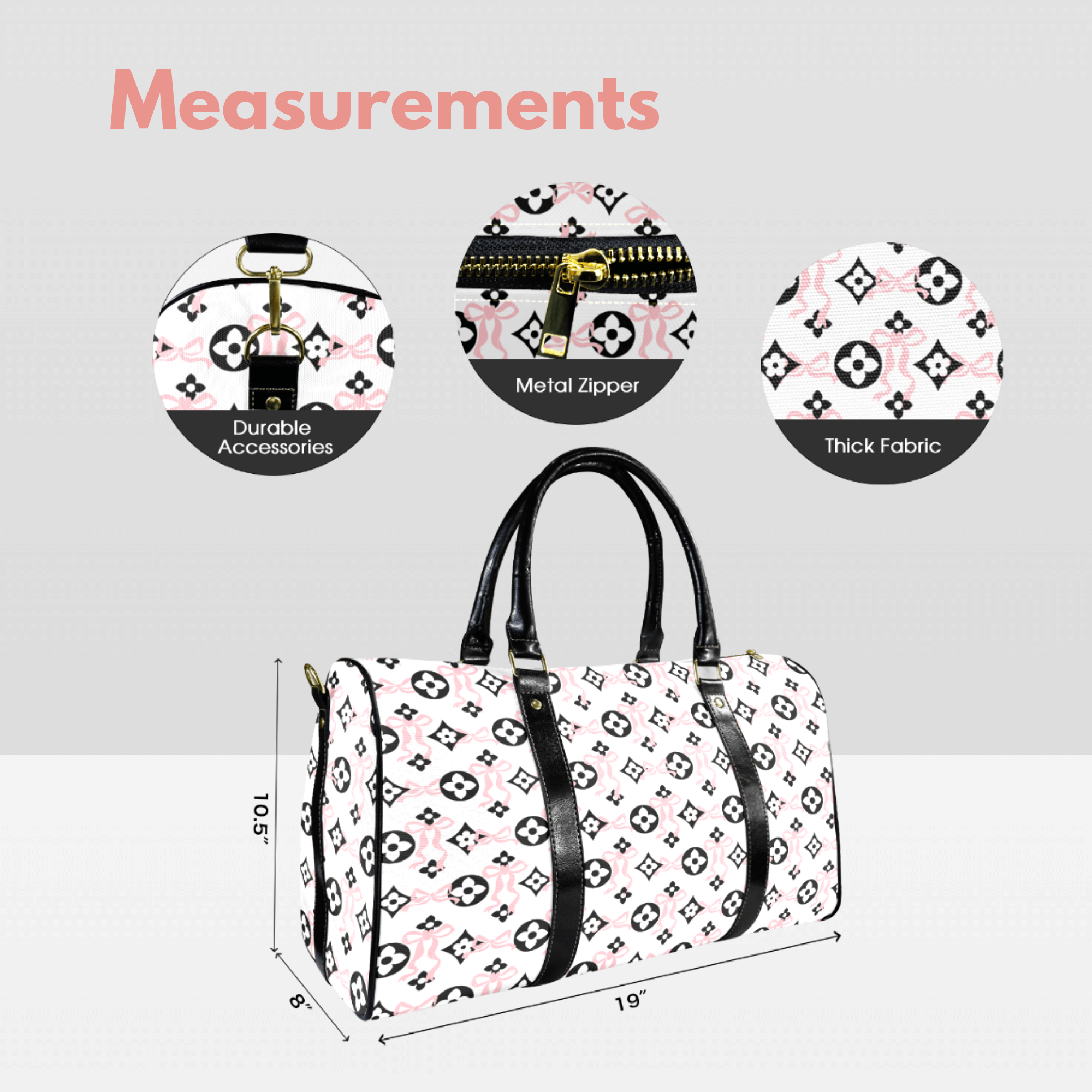 Coquette Chic Women's Travel Bag