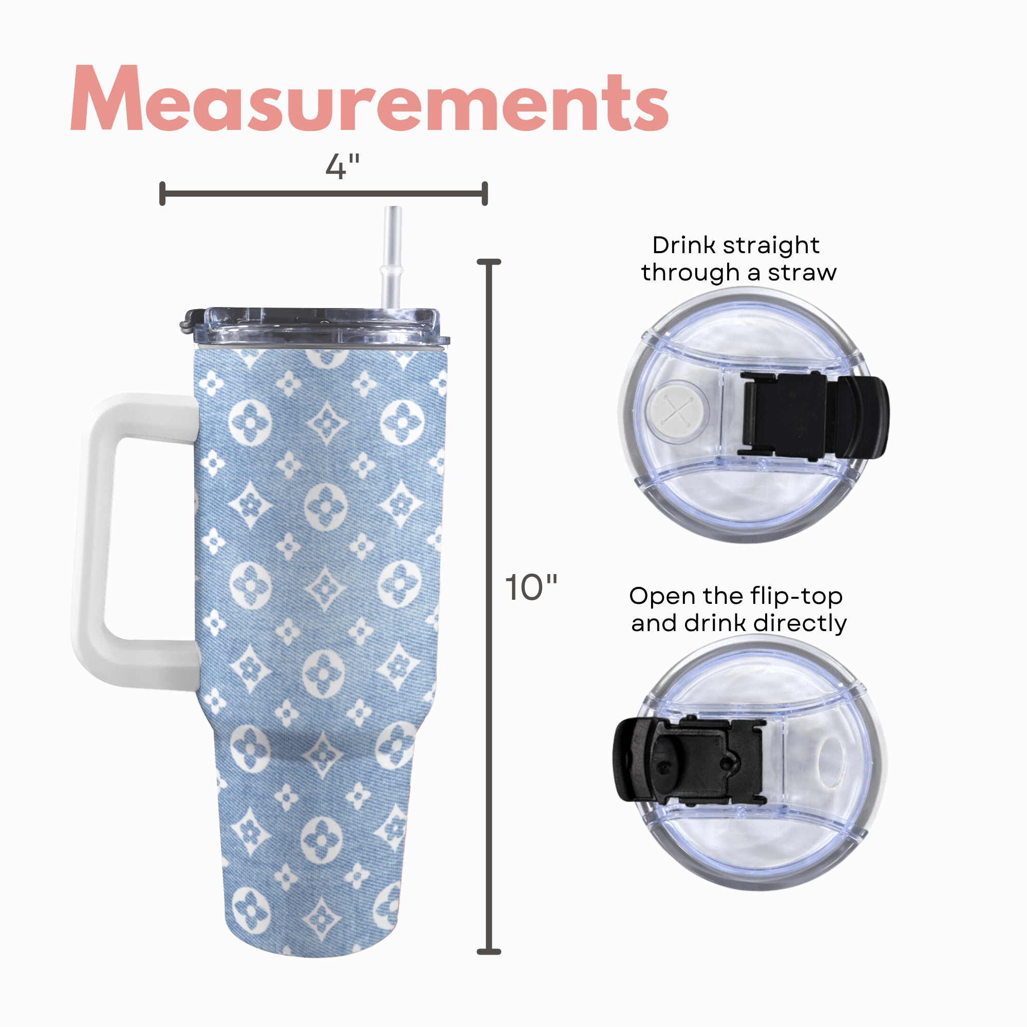 Denim 40 Oz Tumbler