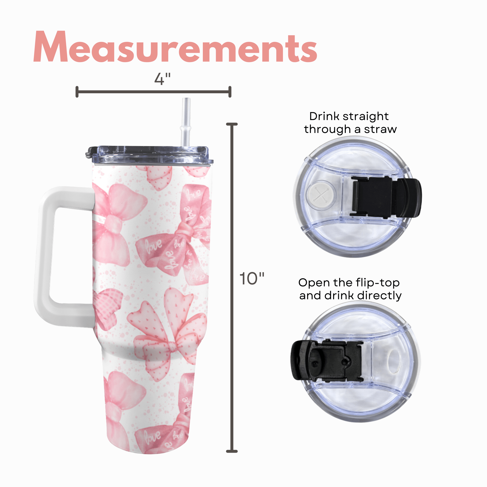 Ribbon Romance 40 Oz Tumbler