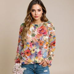 Autumn Floral Premium Cotton Sweatshirt