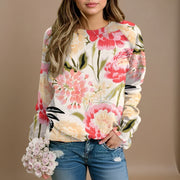 Autumn Floral Premium Cotton Sweatshirt
