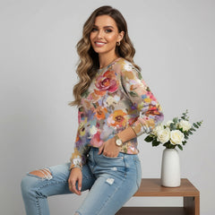 Autumn Floral Premium Cotton Sweatshirt