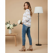 Plaid Chic Premium Cotton Sweatshirt