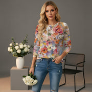 Autumn Floral Premium Cotton Sweatshirt