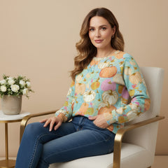 Pumpkin Patch Palette Premium Cotton Sweatshirt