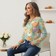 Pumpkin Patch Palette Premium Cotton Sweatshirt