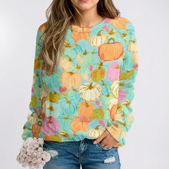 Pumpkin Patch Palette Premium Cotton Sweatshirt