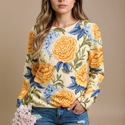 Autumn Floral Premium Cotton Sweatshirt