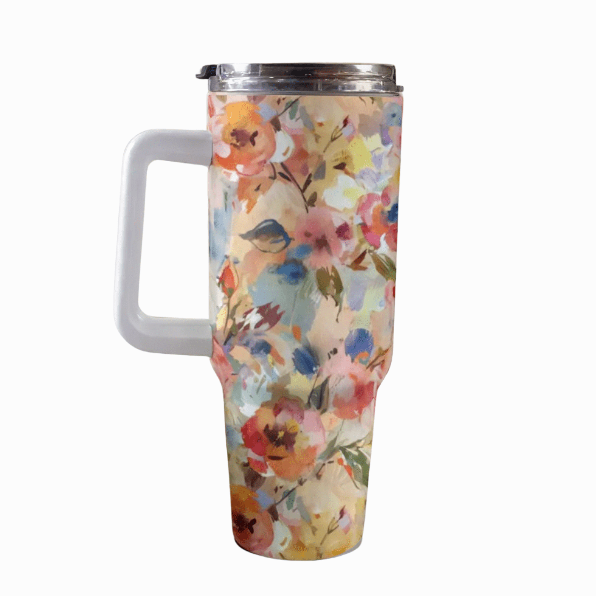 Rose Vine 40 Oz Floral Tumbler