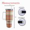 Barrett 40 Oz Plaid Tumbler