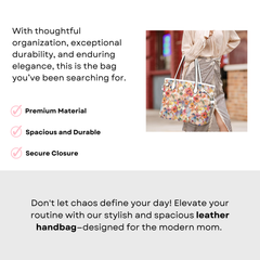 Autumn Floral Leather Handbag