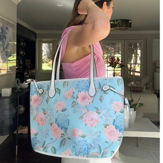 Bliss Floral Leather Handbag