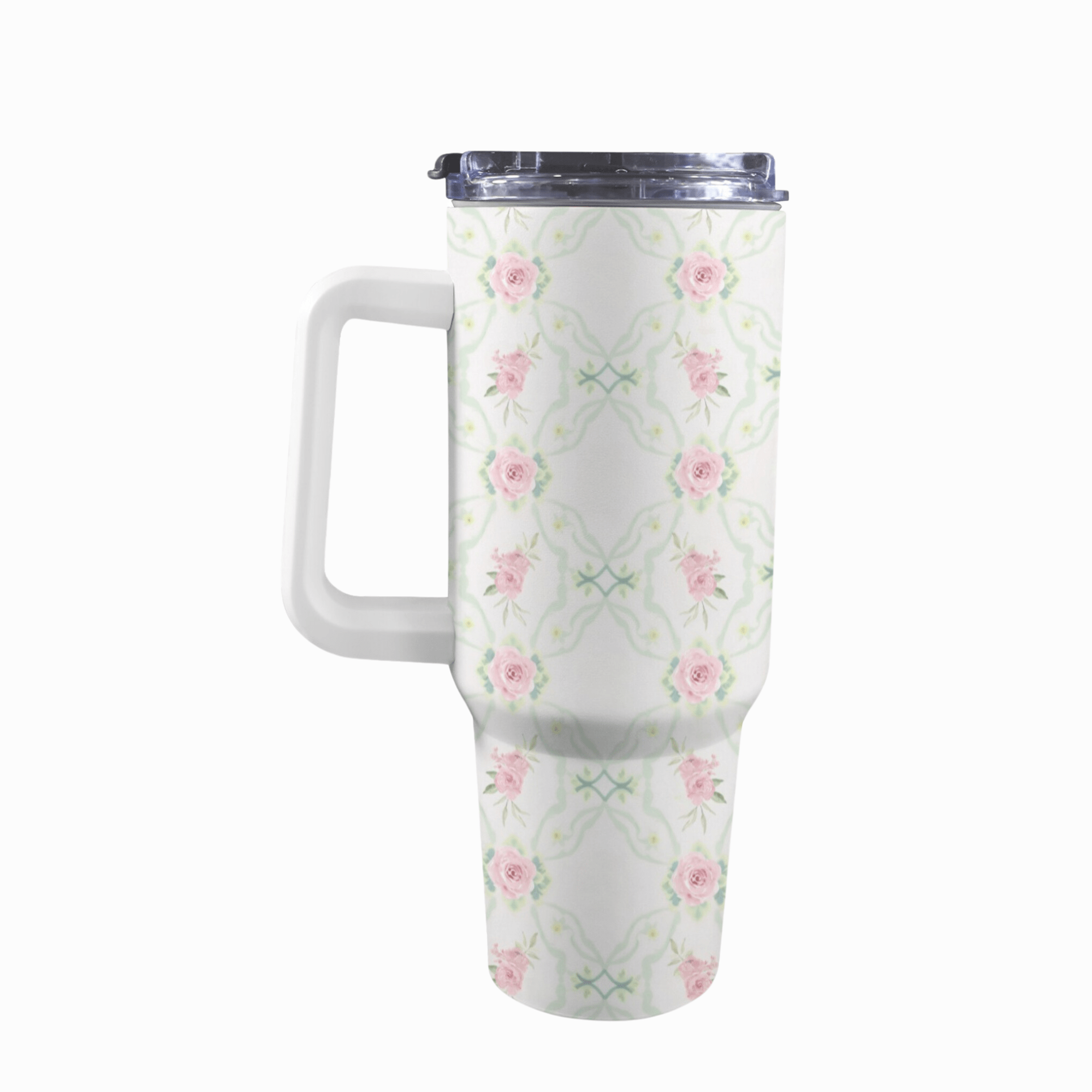 Victoria Pink 40 Oz Floral Tumbler