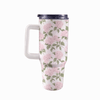 Pink Hydrangea 40 Oz Floral Tumbler